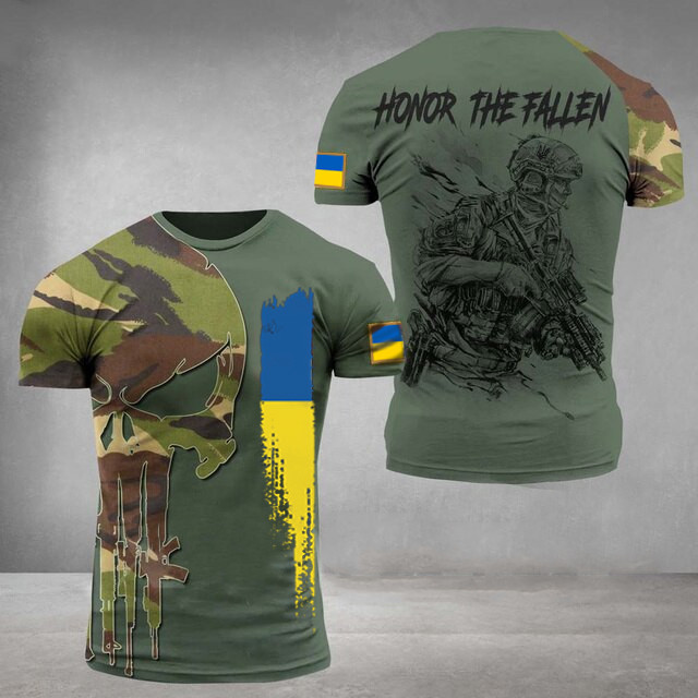 Ukraine Veteran Honor The Fallen Shirt Trident Ukraine Clothes Gift