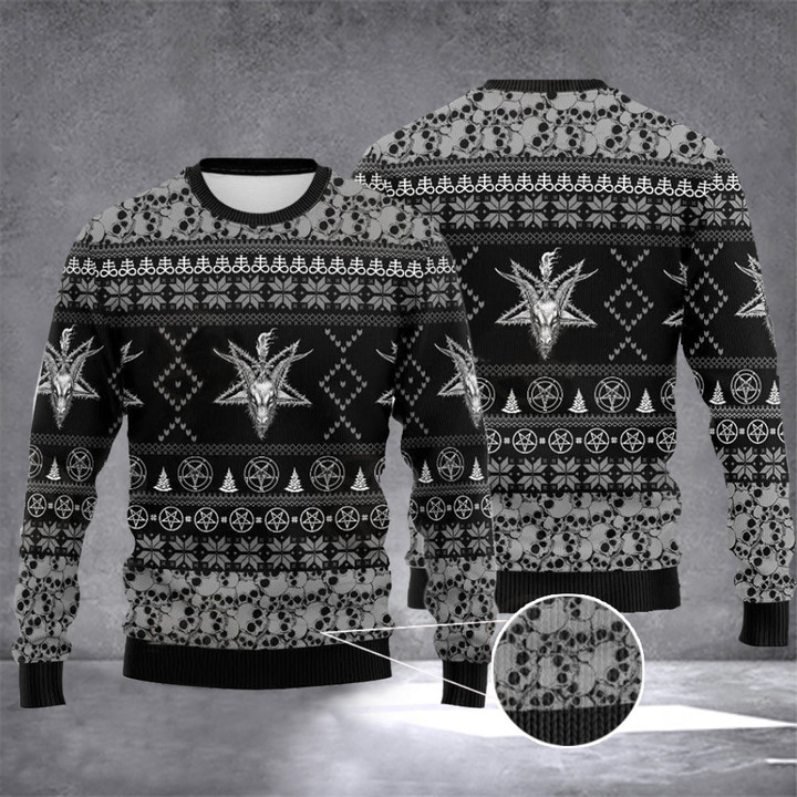 Satanic Christmas Sweater Satanic Ugly Christmas Sweater Devil Clothing