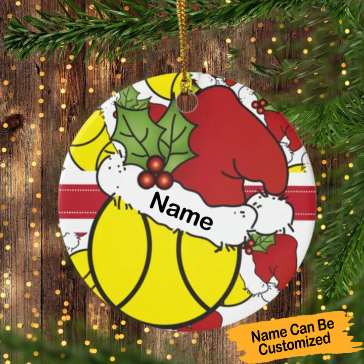 Personalized Tennis Ball Ornament 2023 Christmas Tree Decoration Gifts For Tennis Players
