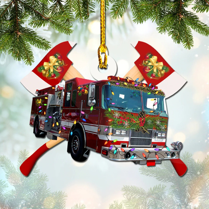Firefighter Ornament Fireman Christmas Ornament Hanging Decorations