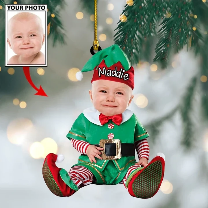 Personalized Image Babys First Christmas Ornament Family Christmas Ornaments 2023