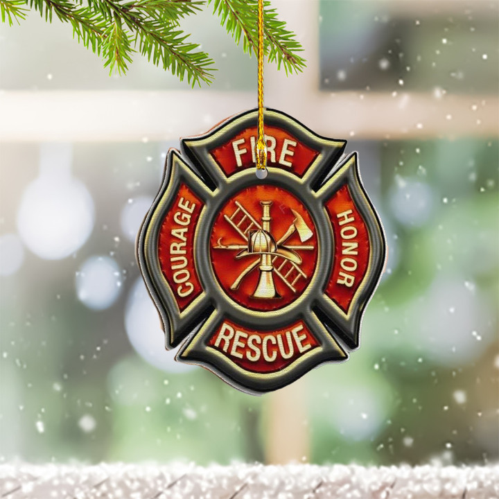 Firefighter Christmas Ornament 2023 Firefighter Christmas Tree Ornaments Decoration Gifts
