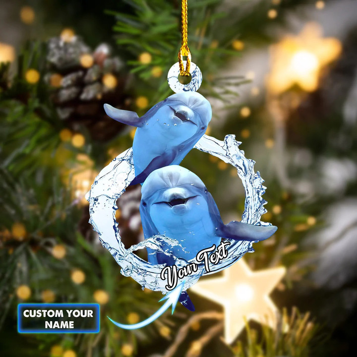 Personalized Dolphin Christmas Ornament Dolphin Ornament Christmas Tree Ideas For 2023