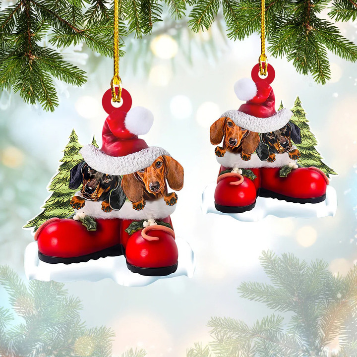 Dachshund Ornament Weenie Dog Christmas Ornament Xmas Tree Hanging