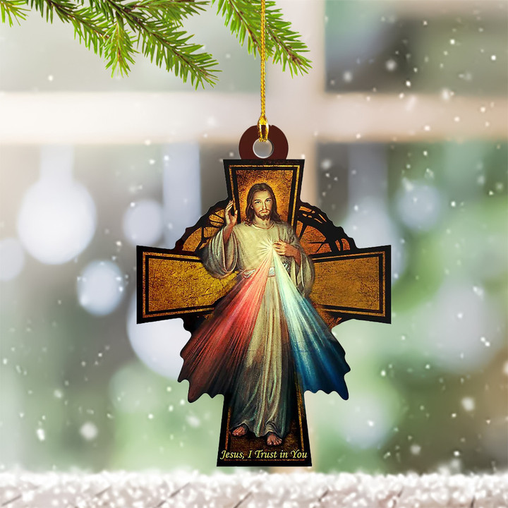Jesus Christmas Ornament Christian Christmas Ornament 2023 Jesus I Trust In You