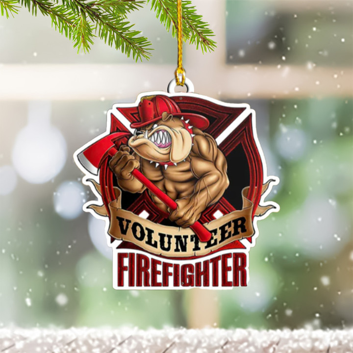 Volunteer Firefighter Ornament Firefighter Christmas Ornaments Decoration Gift Ideas