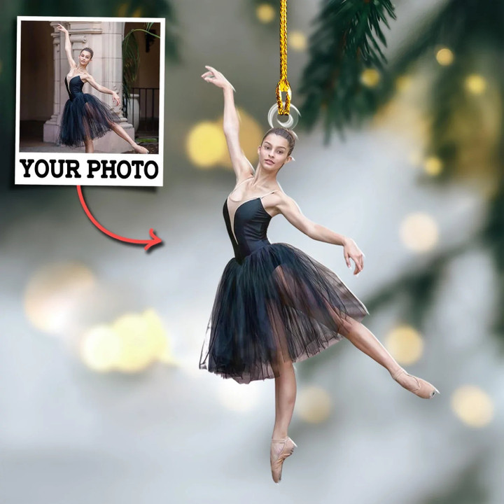 Personalized Photo Ballet Christmas Ornament Xmas Tree Ornament Gift For Ballet Dancer