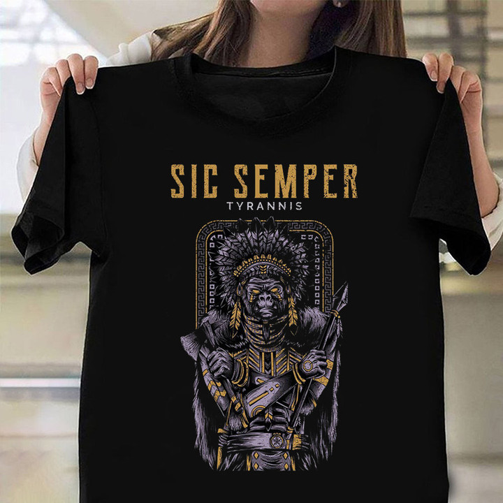 Sic Semper Tyrannis Shirt Men's Patriotic T-Shirts Sic Semper Tyrannis Virginia Merch