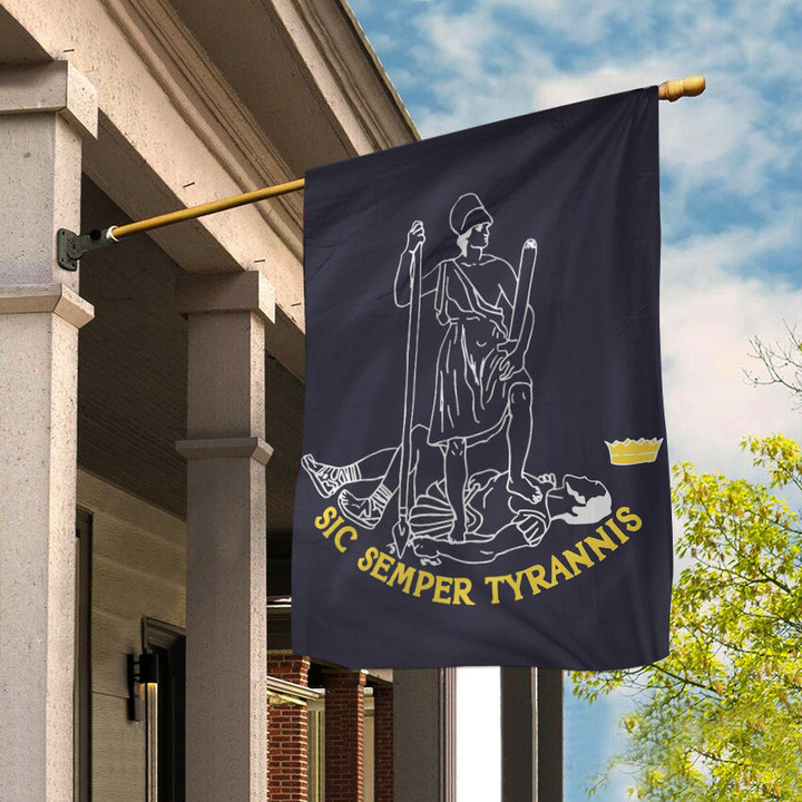 Sic Semper Tyrannis Flag Patriotic The Flag Of Virginia Decorations