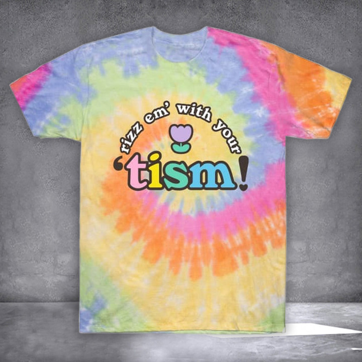 Rizz Em With The Tism Shirt Funny Design Autism T-Shirt Gifts For Men Women