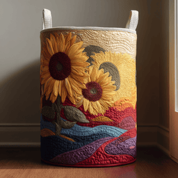 Sunny Bloom Quilted Laundry Basket NCU0DDK1614