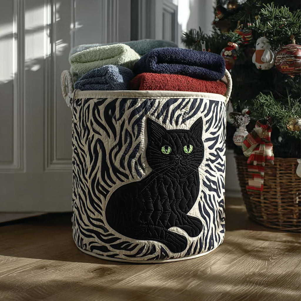 Silken Whisker Quilted Laundry Basket NCU0PTT2098