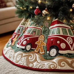 Joyful Journey Quilted Tree Skirt Christmas Gift