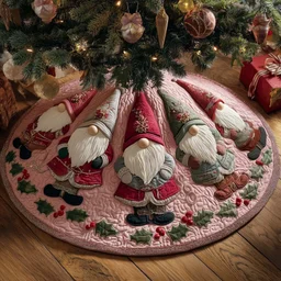 Jolly Workshop Quilted Tree Skirt Christmas Gift