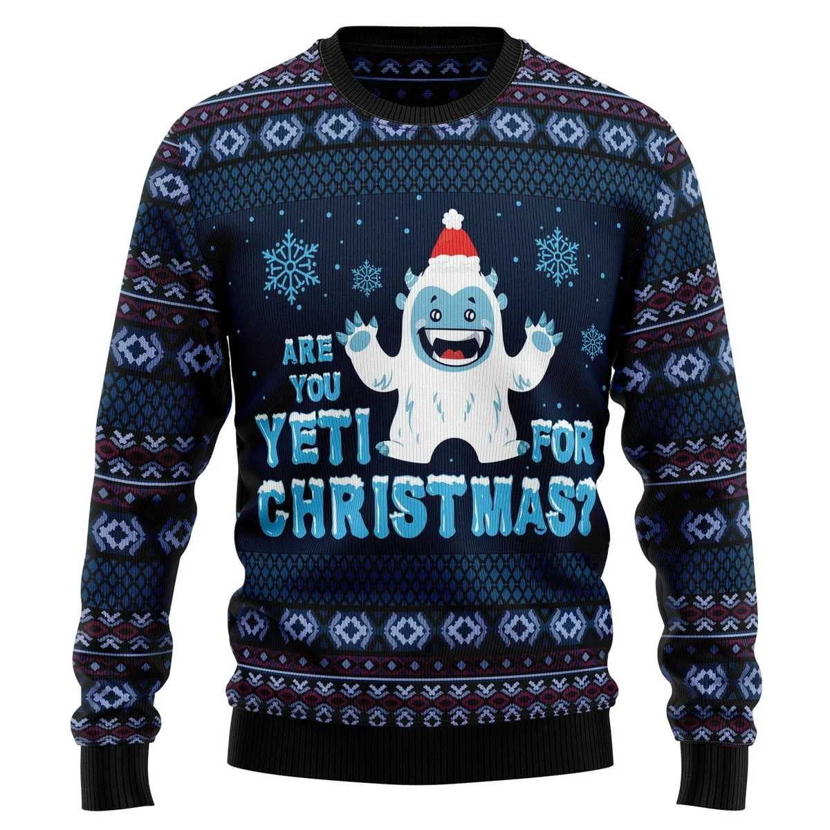 Are You Yeti For Christmas Ugly Christmas Sweater  Clothes To Get For Xmas Gifts For Yeti Lovers