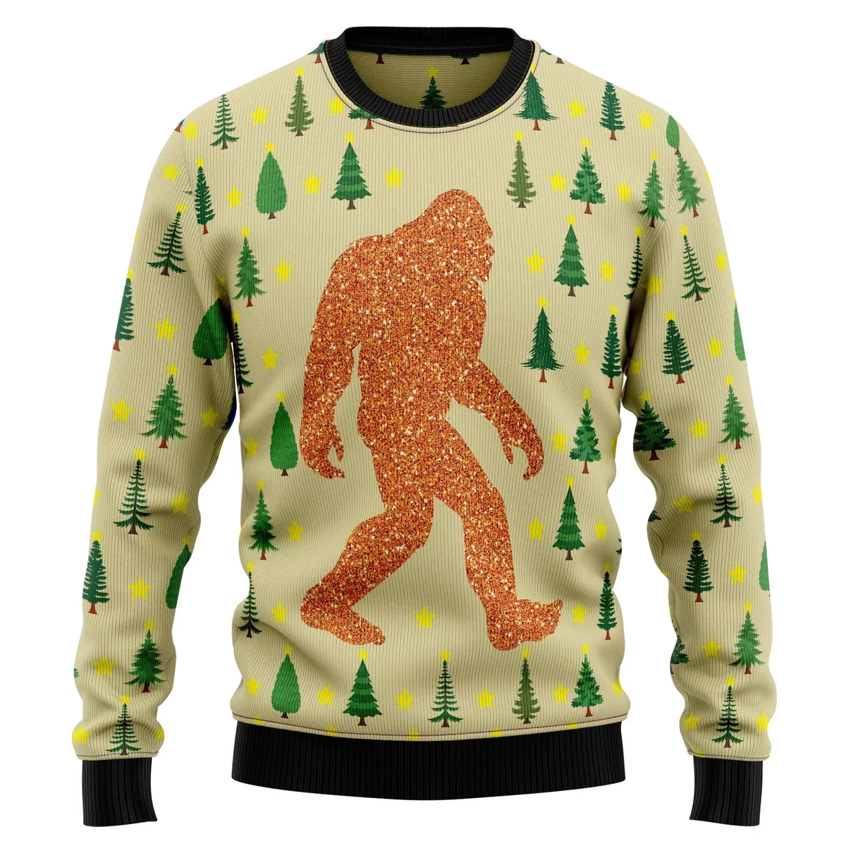 Bigfoot Sasquatch Ugly Christmas Sweater Xmas Party Outfits Gifts For Bigfoot Lovers