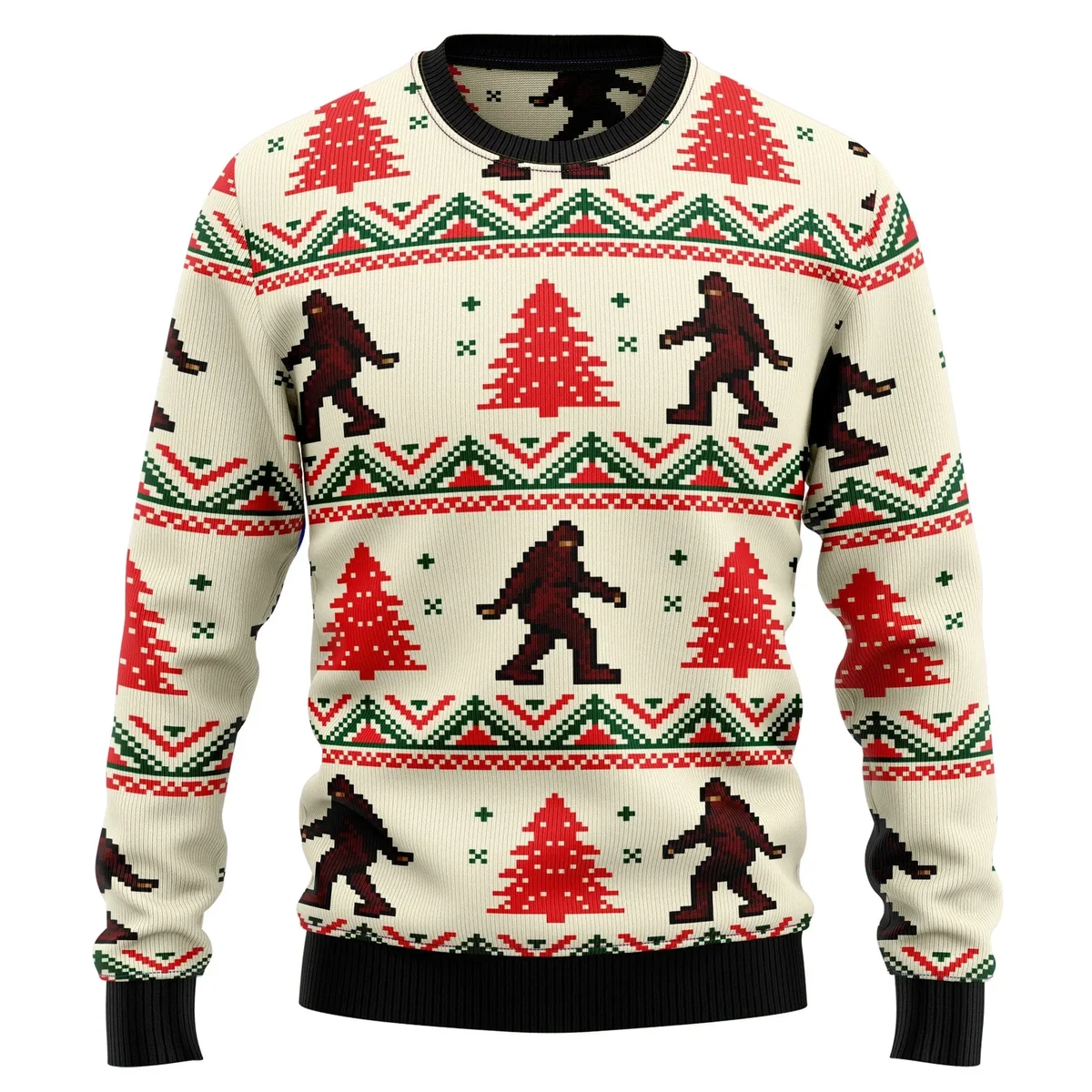 Amazing Bigfoot Ugly Xmas Sweater Cold Weather Clothes Gifts For Monkey Lovers