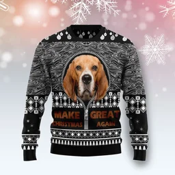 Beagle Make Christmas Great Again Ugly Christmas Sweater Xmas Apparel Gifts For Beagle Lovers