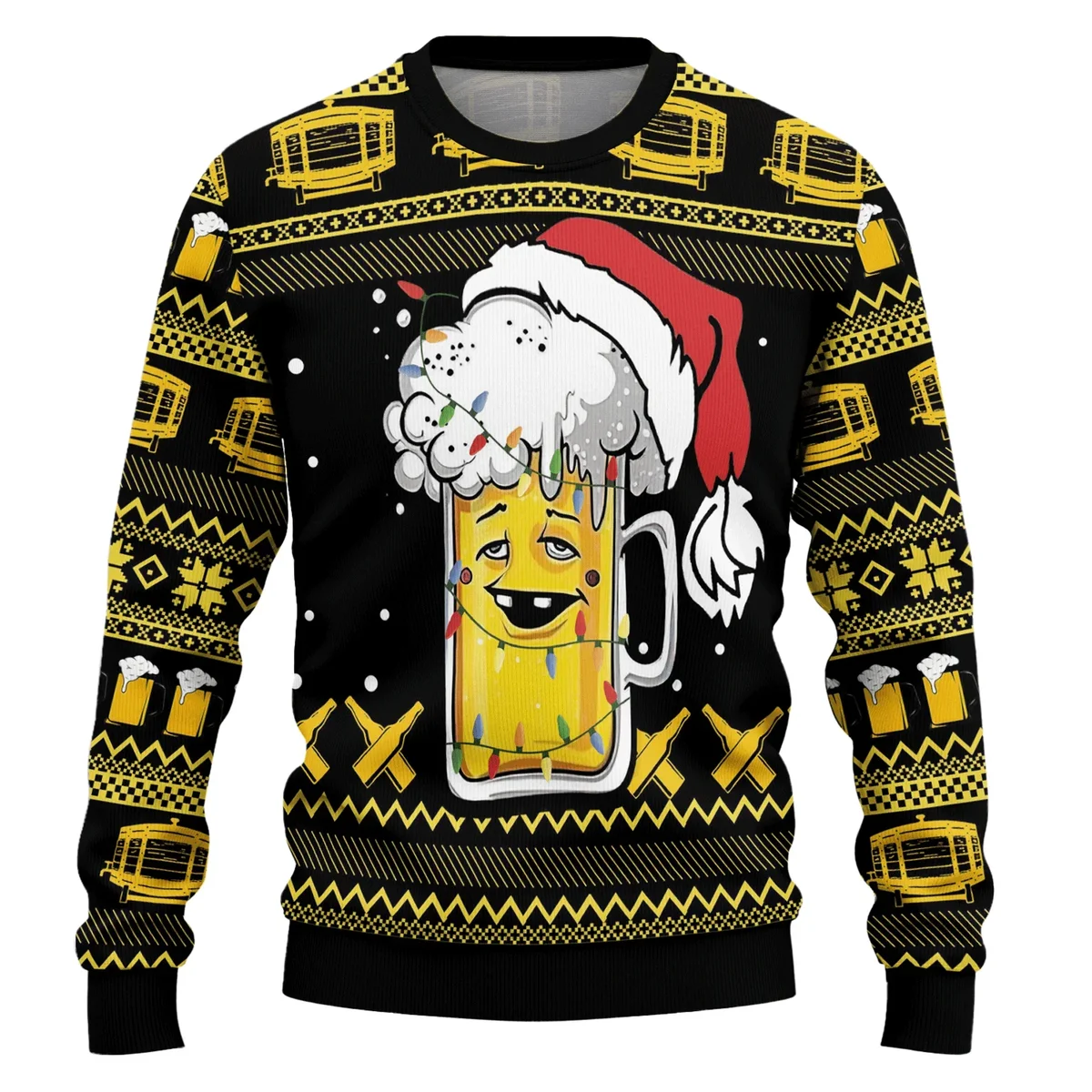 Beer Xmas Ugly Christmas Sweater Christmas Day Clothes Gifts Idea For Beer Lovers