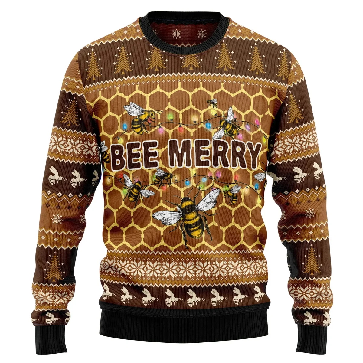 Bee Merry Ugly Christmas Sweater Christmas Party Outfit Xmas Gifts For Bee Lovers