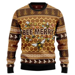 Bee Merry Ugly Christmas Sweater Christmas Party Outfit Xmas Gifts For Bee Lovers