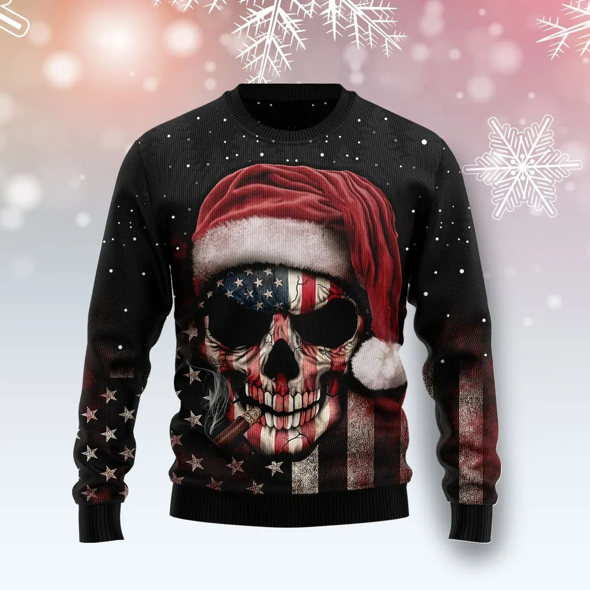 Amazing Skull Ugly Christmas Sweater Xmas Clothes Gifts For Skull Lovers