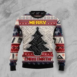 Merry Christmas Ugly Christmas Sweater Xmas Outfits Gifts For Xmas Tree Lovers