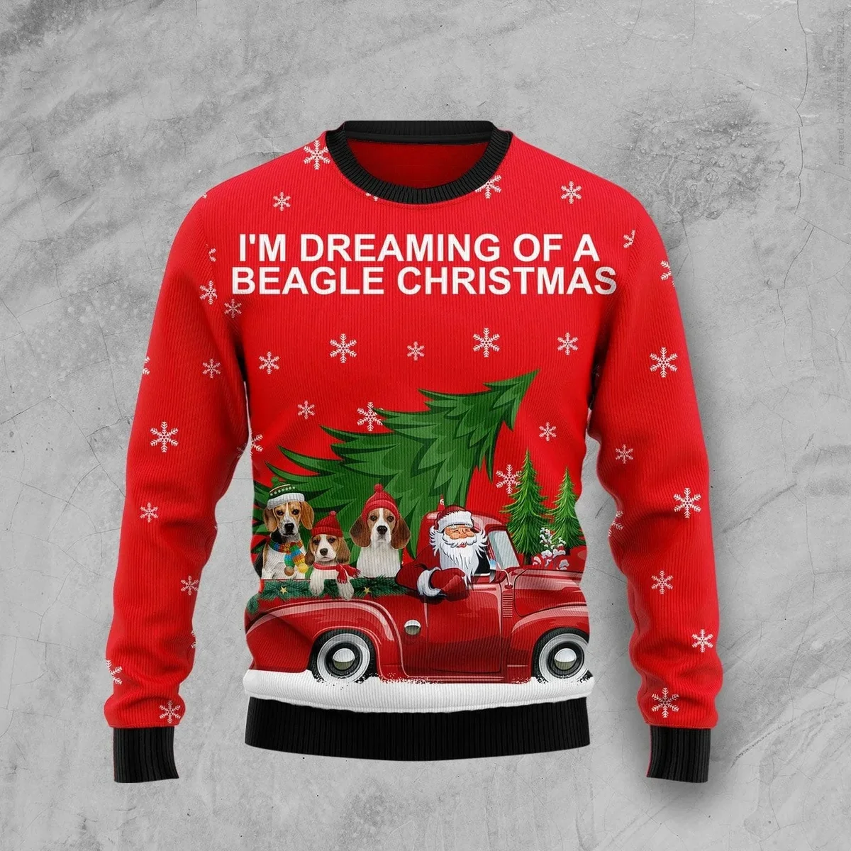 Dreaming Of A Beagle Christmas Ugly Christmas Sweater Winter Apparel Gifts For Beagle Lovers