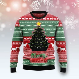 Black Cat Meowy Christmas Ugly Christmas Sweater Christmas Clothes Gifts For Cat Lovers