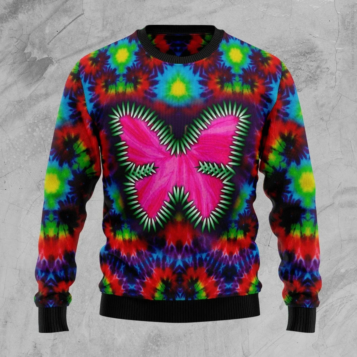 Butterfly Ugly Christmas Sweater Christmas Vacation Clothing Xmas Gifts For Butterfly Lovers