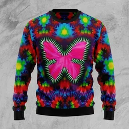 Butterfly Ugly Christmas Sweater Christmas Vacation Clothing Xmas Gifts For Butterfly Lovers