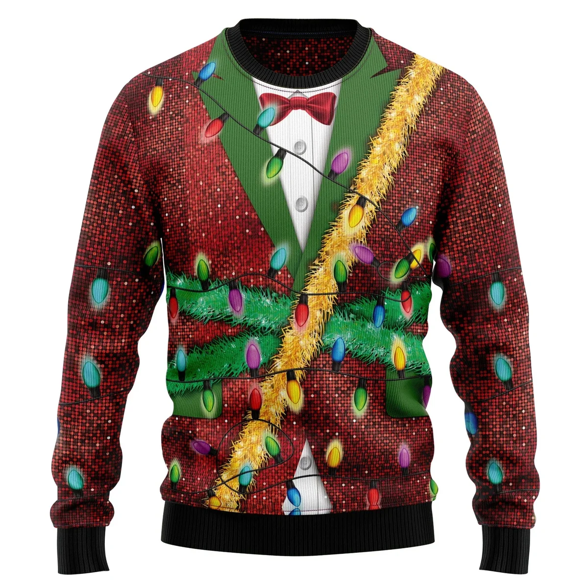 Christmas Light Ugly Christmas Sweater Xmas Party Clothes Gifts For Him