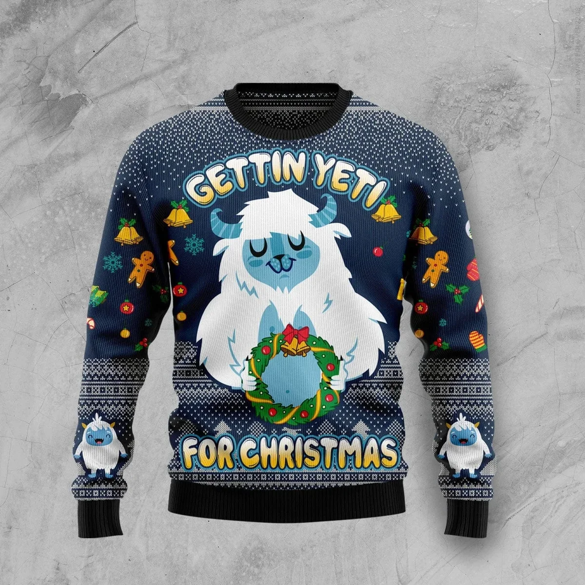 Gettin Yeti For Christmas Ugly Christmas Sweater Festive Holiday Outfit Xmas Gifts For Husband