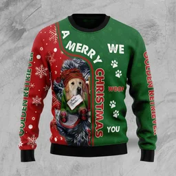Golden Retriever Ugly Christmas Sweater Xmas Party Outfit Gifts For Dog Lovers
