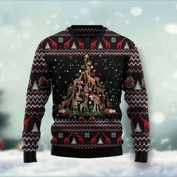 Giraffe Christmas Tree Ugly Christmas Sweater Xmas Sweater Gifts For Giraffe Lovers