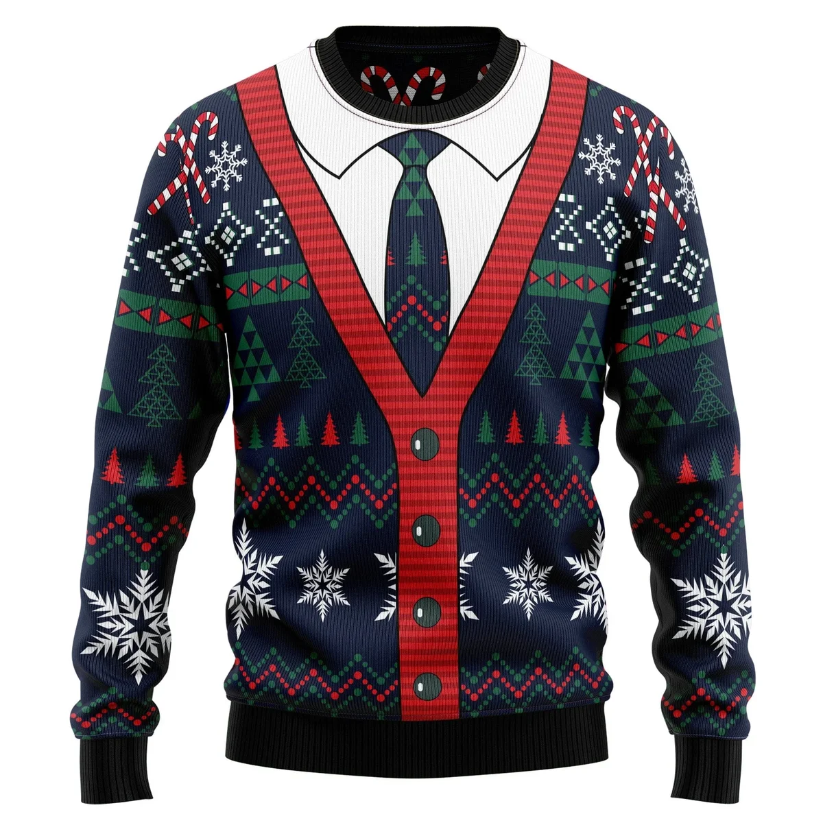 Cardigan Ugly Xmas Sweater Cold Weather Clothes Gifts For Christmas Lovers