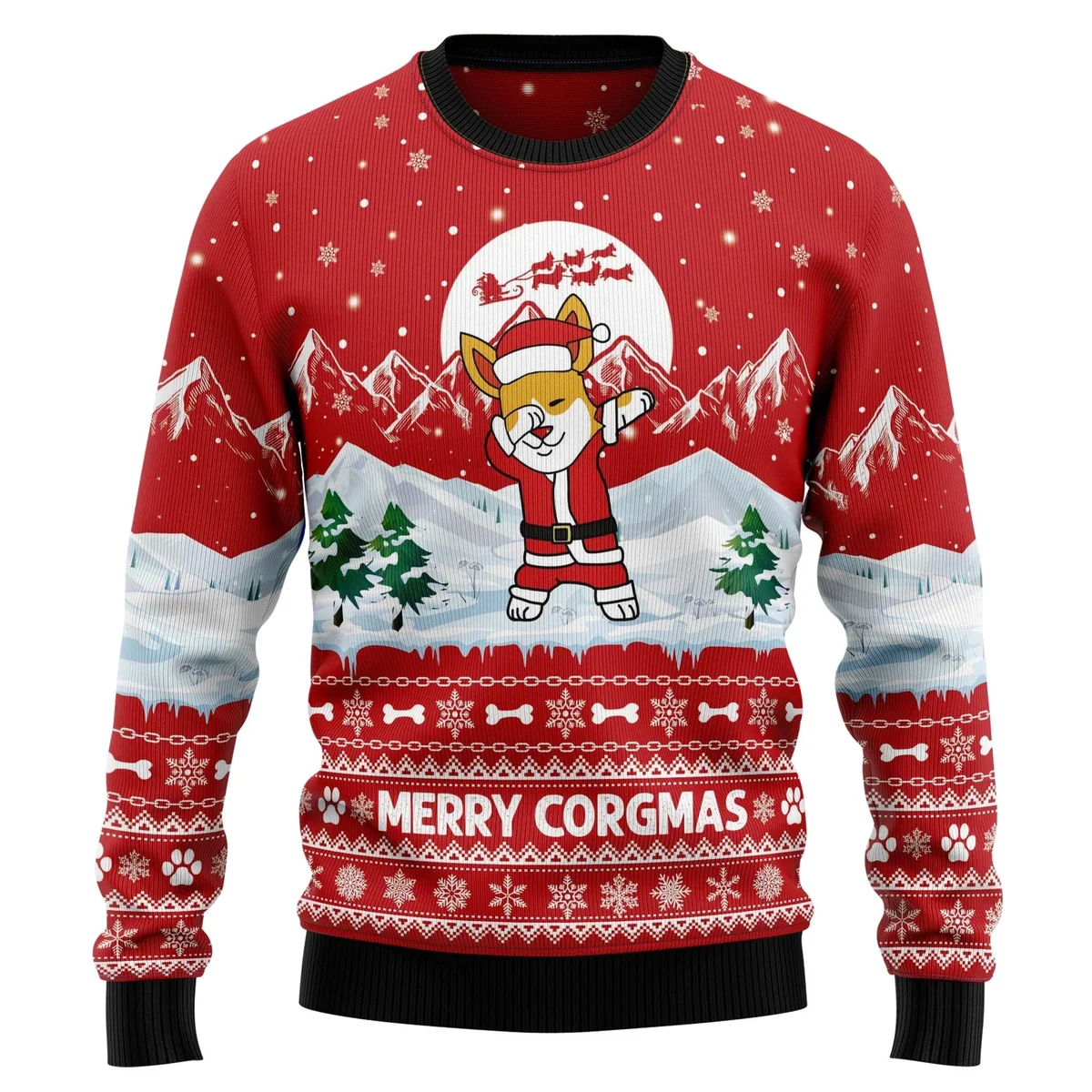 Corgi Dab Merry Corgmas Ugly Christmas Sweater Winter Clothing Xmas Gifts For Corgi Lovers