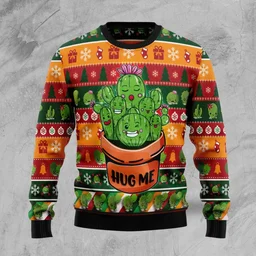 Cactus Hug Me Ugly Christmas Sweater Cute Christmas Outfits Xmas Gifts For Husband