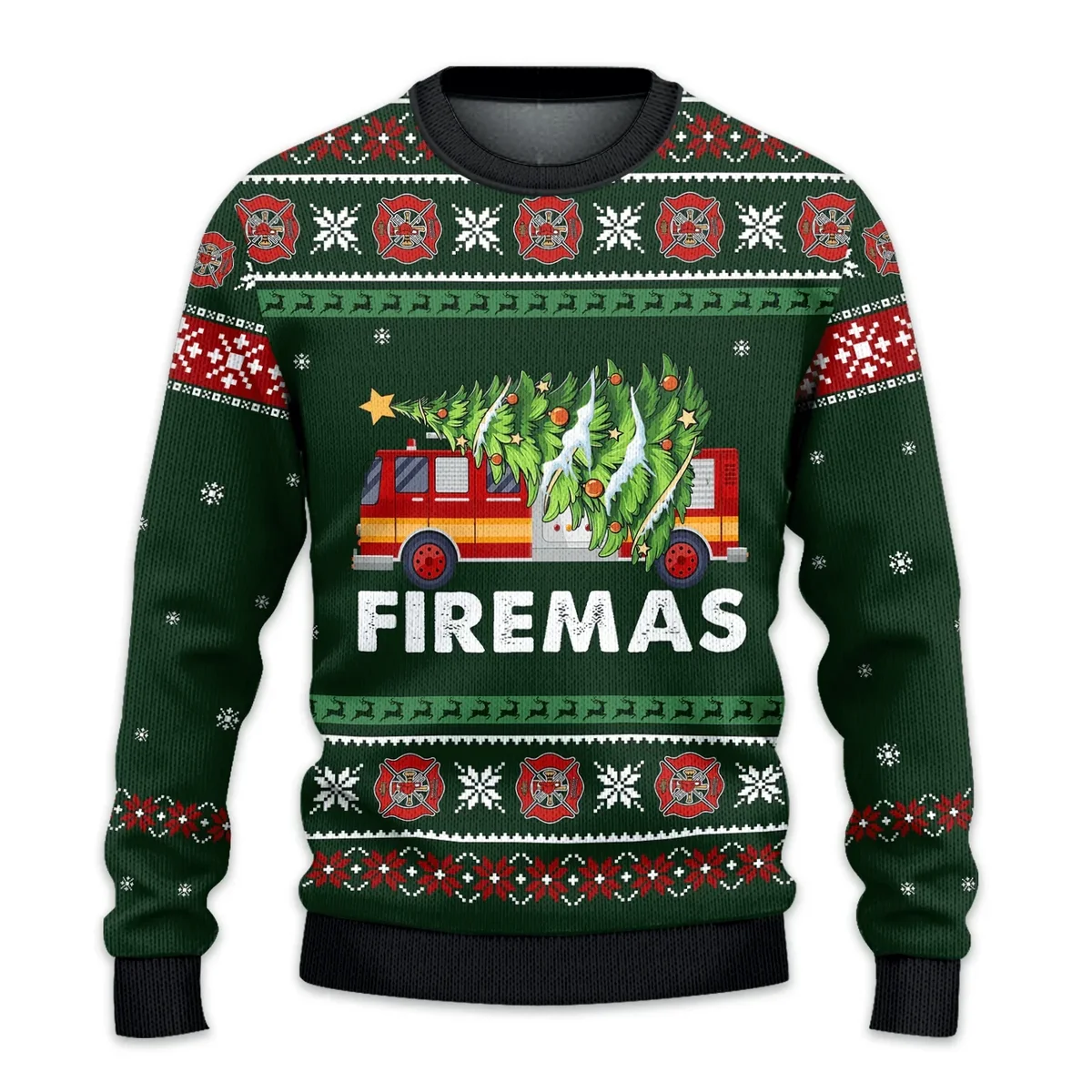 Firefighter Christmas Ugly Sweater Cold Weather Outfit Xmas Gifts For Firefighter Lovers