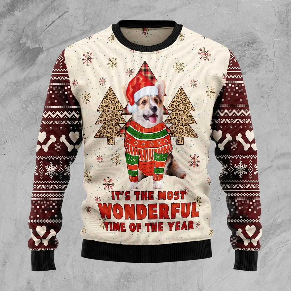 Corgi The Most Beautiful Time Ugly Christmas Sweater Xmas Sweater Gifts For Corgi Lovers