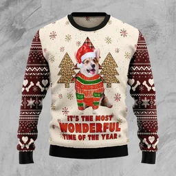 Corgi The Most Beautiful Time Ugly Christmas Sweater Xmas Sweater Gifts For Corgi Lovers