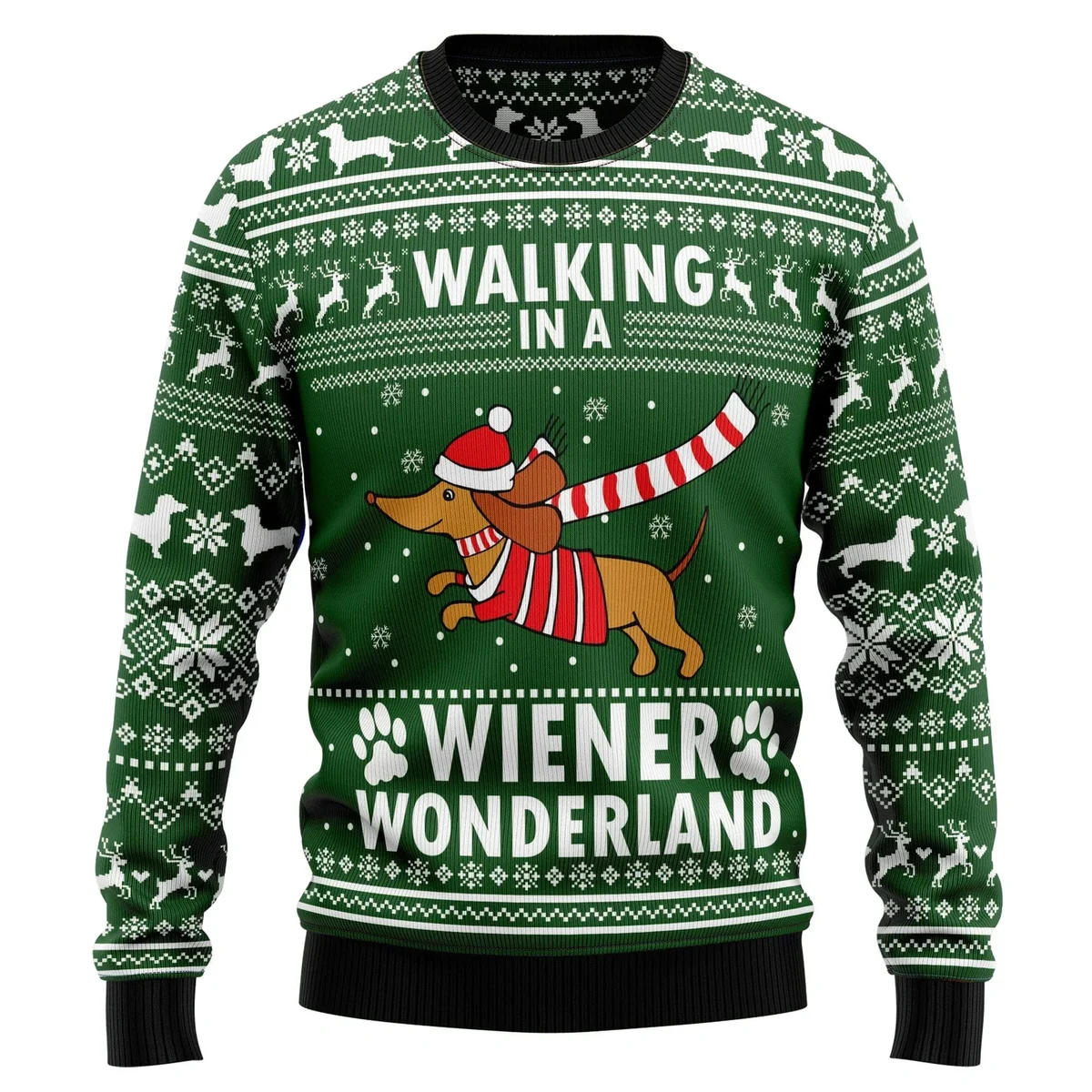 Dachshund Weiner Wonderland Ugly Christmas Sweater Xmas Outfits Gifts Idea For Dog Lovers