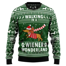 Dachshund Weiner Wonderland Ugly Christmas Sweater Xmas Outfits Gifts Idea For Dog Lovers