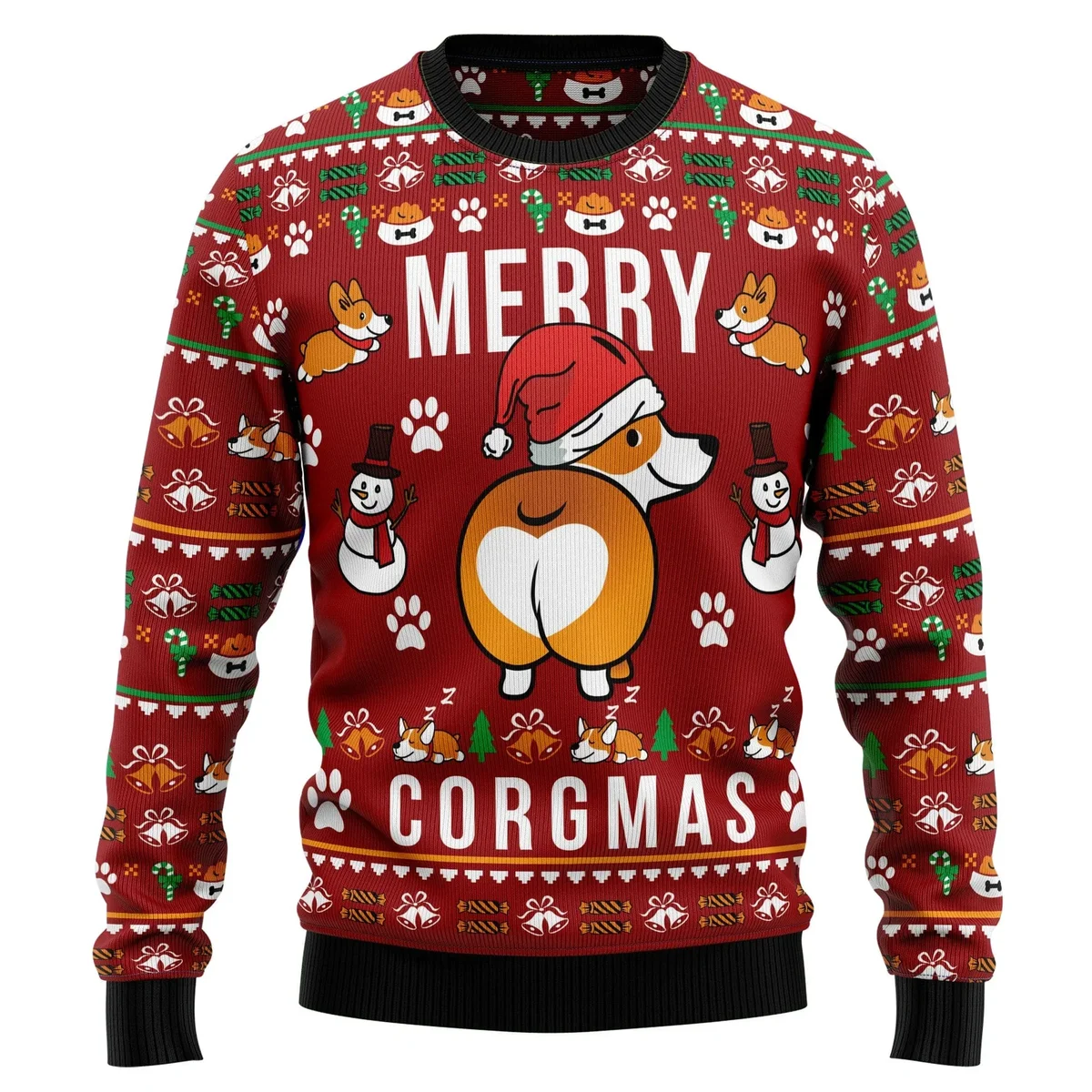 Corgi Merry Corgmas Ugly Christmas Sweater Christmas Clothes Xmas Gifts For Corgi Lovers