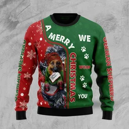 German Shepherd Merry Christmas Ugly Sweater Christmas Xmas Party Outfit Best Gifts