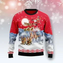 Golden Retriever Santa Ugly Christmas Sweater Festive Outfit Golden Retriever Lovers Gifts