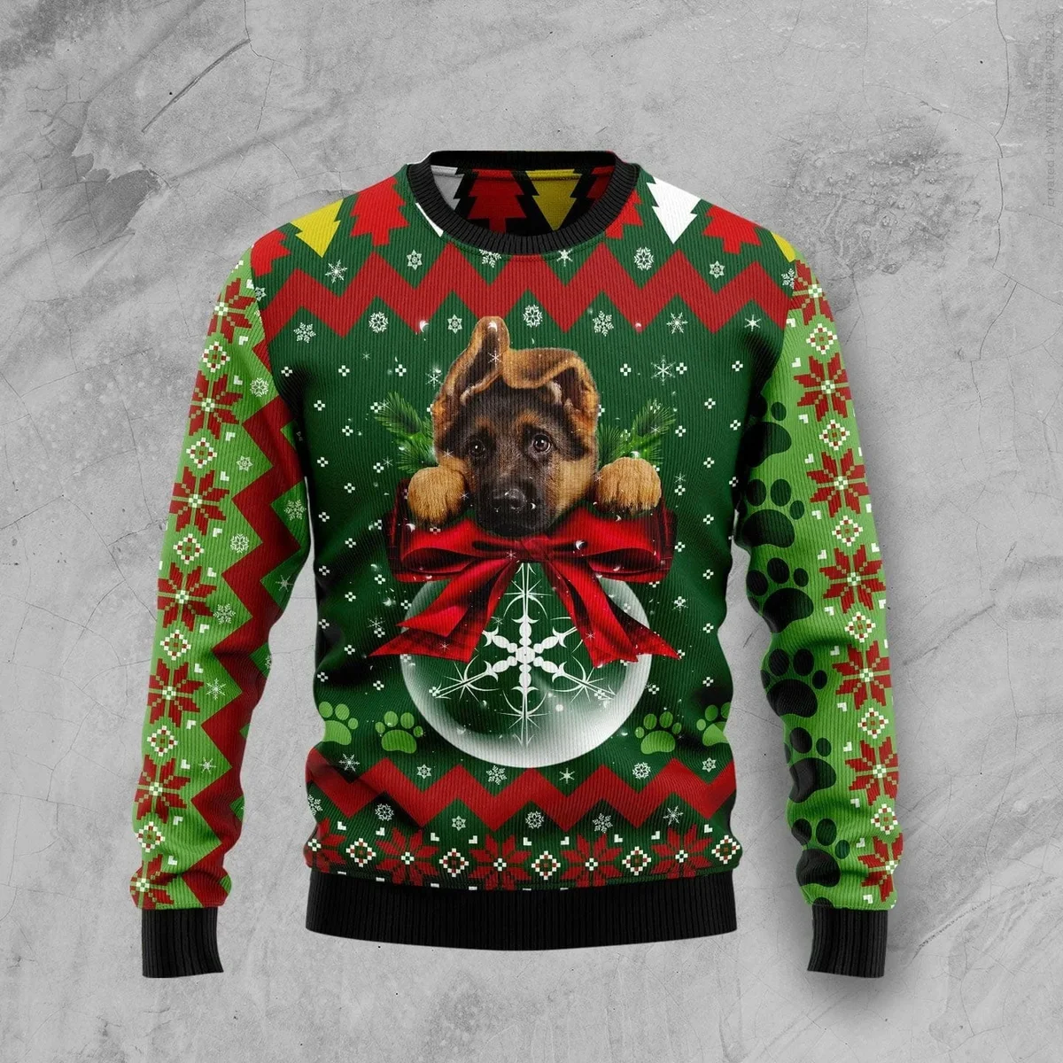 German Shepherd Christmas Ugly Christmas Sweater Xmas Outfit Gifts For Dog Lovers
