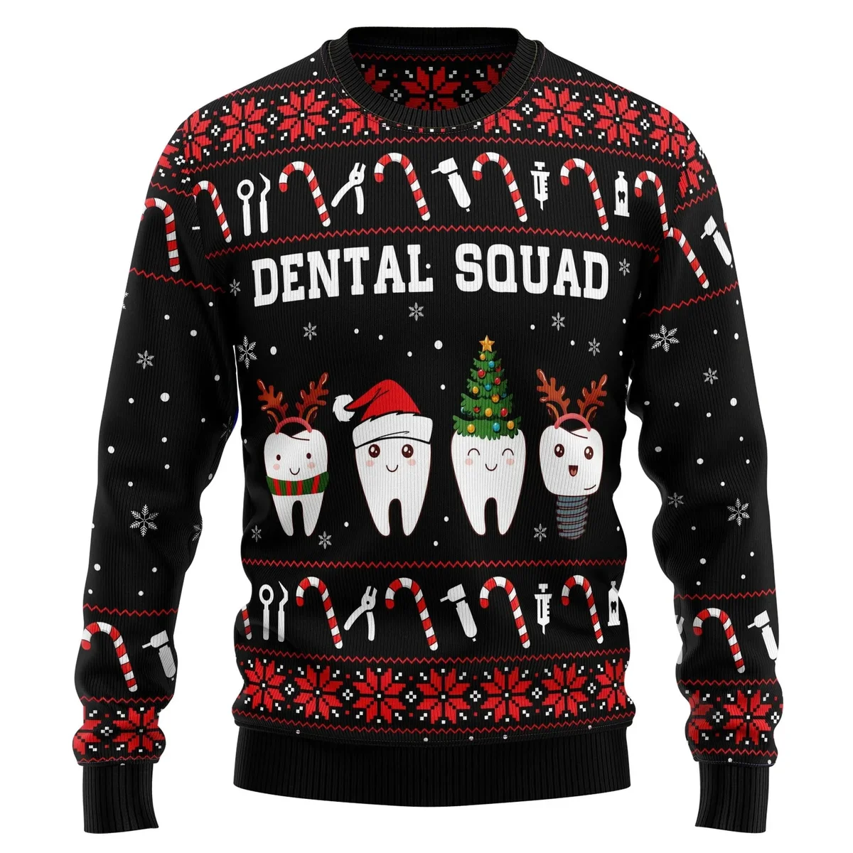Dental Squad Ugly Christmas Sweater Clothes To Get For Xmas Gifts Idea For Dental Squad Lovers