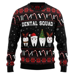 Dental Squad Ugly Christmas Sweater Clothes To Get For Xmas Gifts Idea For Dental Squad Lovers