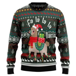 Fa La La Llama Ugly Christmas Sweater Christmas Vacation Clothing Xmas Gifts For Llama Lovers